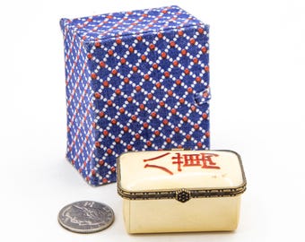 古代中国のアンティークの天然骨箱、純粋な手作り、絶妙な貴重な絵