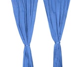 Items Similar To Cotton Curtains Boho Decor Beach Curtains Blue