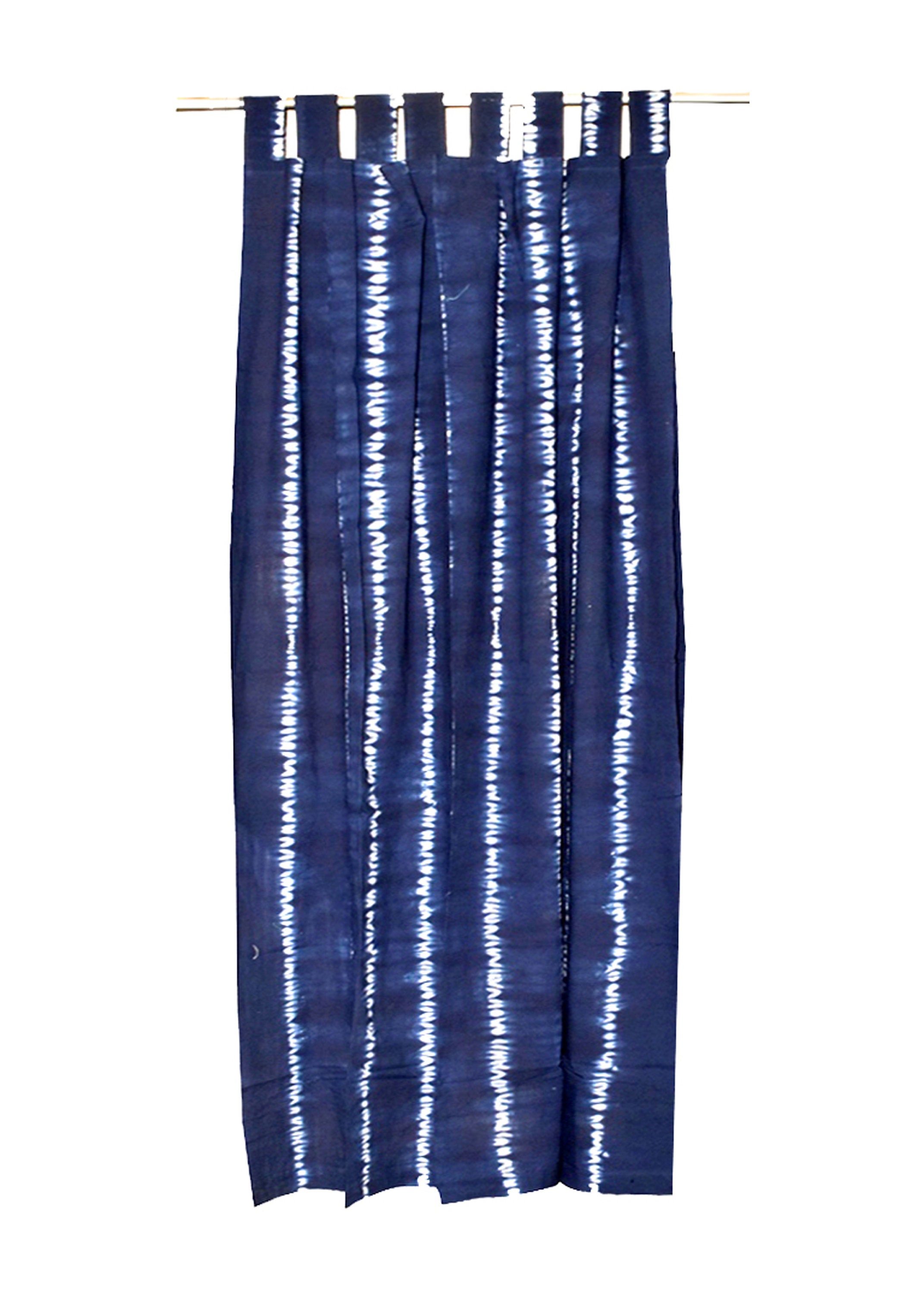 Bohemian curtain Boho decor Beach curtains blue and white Etsy