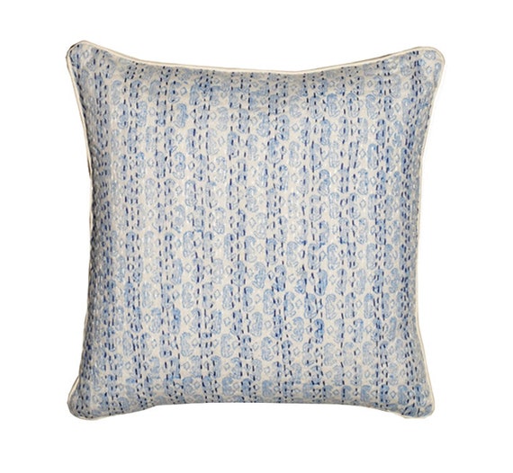 16/" HAND BLOCK PRINT PILLOW CUSHION COVER THROW Floral Decor Indian Textile Boho