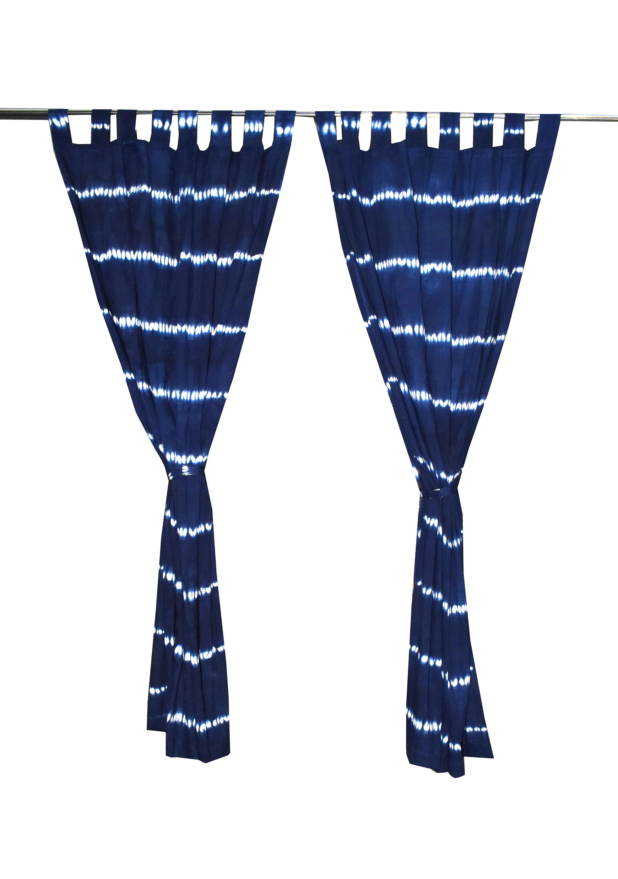 Indigo Blue Bohemian Curtains Boho Decor Beach Curtains Blue Etsy