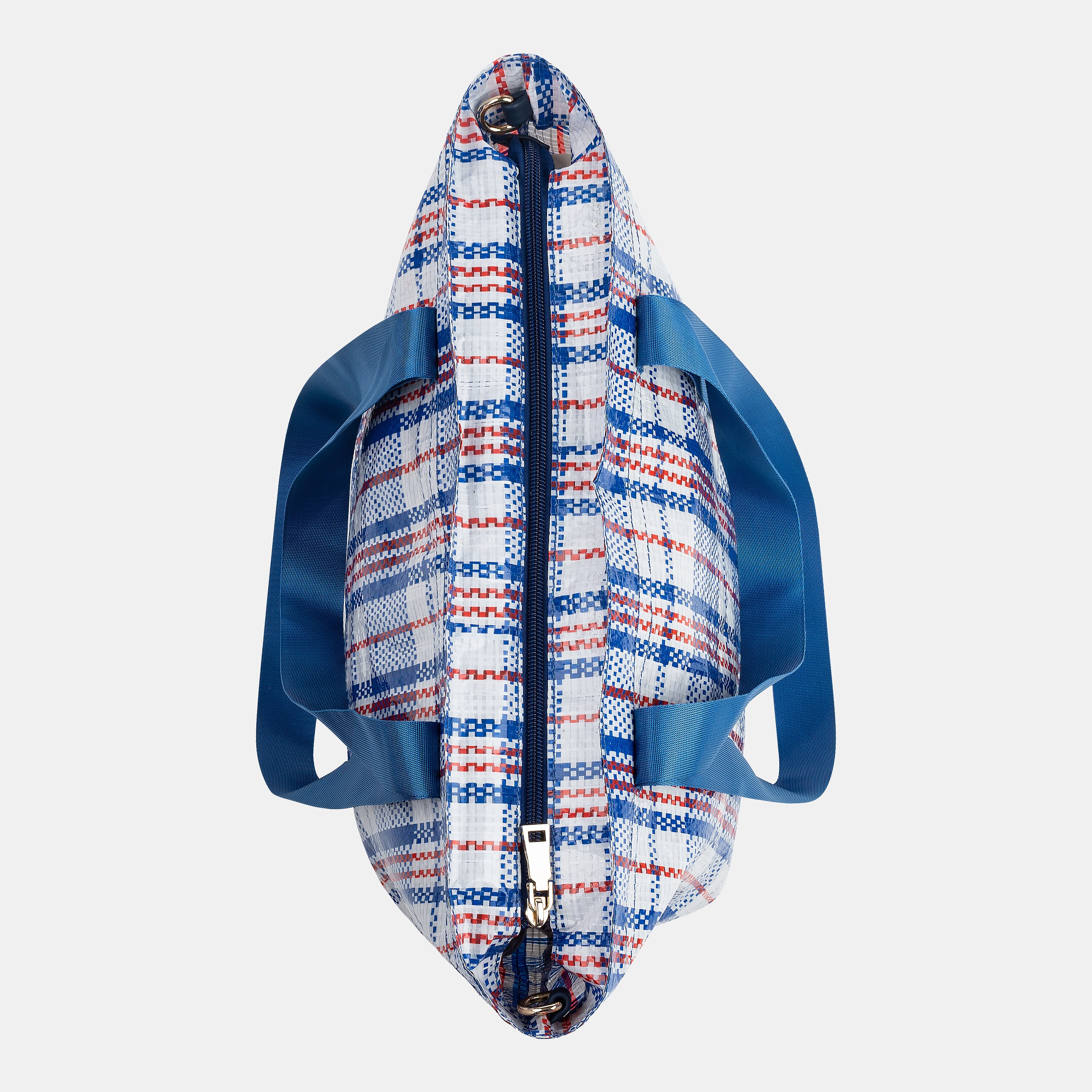 Hong Kong Nylon Tote Bag Extra Drings red white blue rwb Etsy