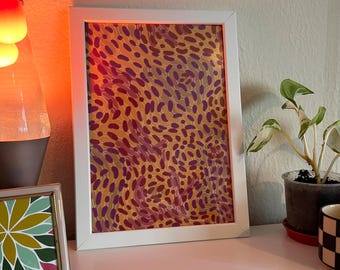 Abstract Orange Flowing Liquid (A4)