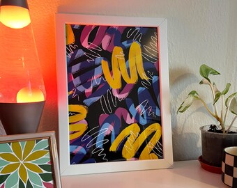 Abstract CMYK Confetti print (A4)