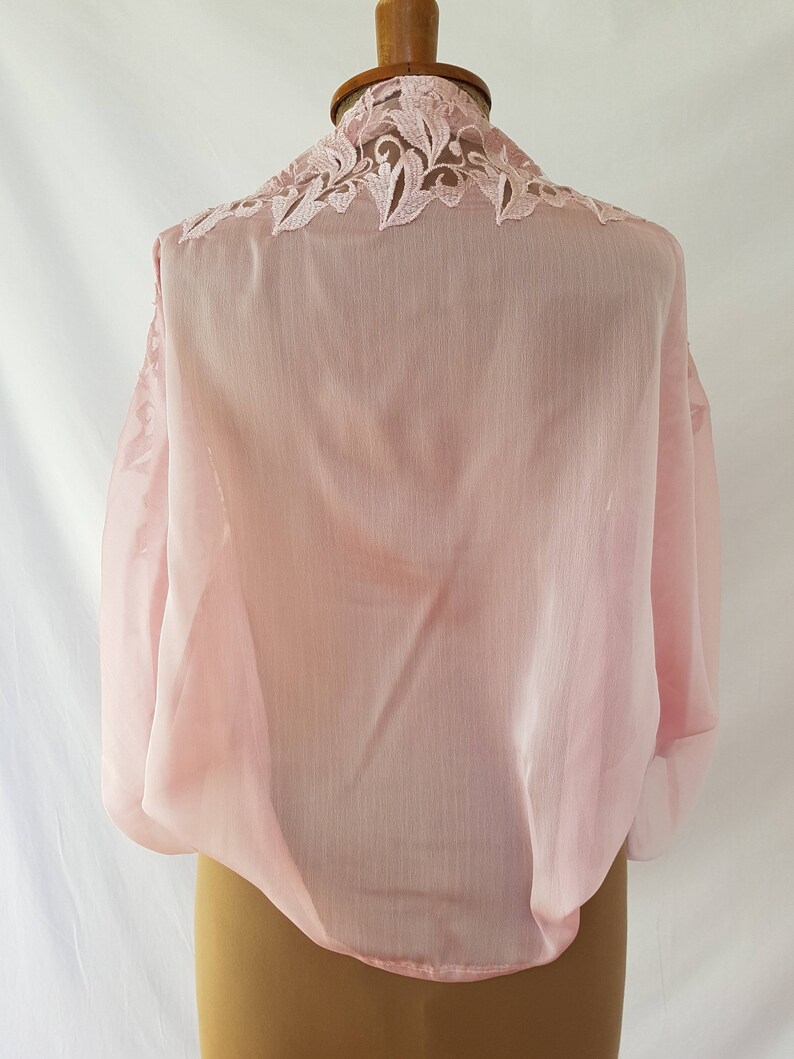Plus size pink chiffon bolero blush 2XL romantic bridal shrug | Etsy