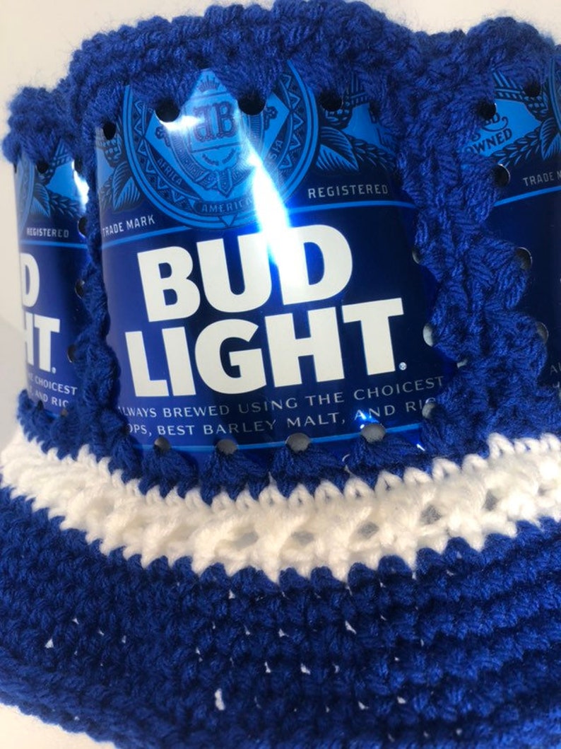 Beer Hat Beer Can Hat Bud Light Hat Hat Budweiser Bud Etsy