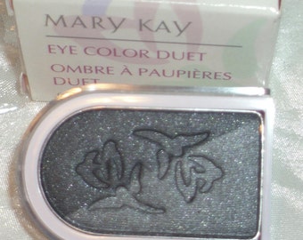 Ombre à paupières vintage Onyx Duet Mary Kay 2 nuances d'accent dans une poudre pleine dimension Couleur parfaite Nuances de gris gris clair et gris foncé 9929
