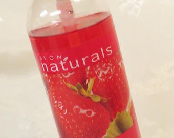 Avon Naturals Body Spray fragrance Conditioning Strawberry & Guava extract Full sz. 8.4 oz. bottle Almost full Refreshes/Replenishes skin