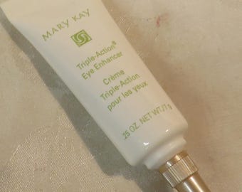 Mary Kay vintage Triple Action Eye Enhancer Exfoliates to minimize fine lines No box Prevents eye shadow creasing Minimizes dark circles