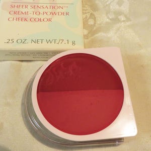 Mary Kay Sheer Sensation Rumored to be Rosy Creme-to-Powder Cheek rose blush Long-lasting 4 Sold Application use included on back of box