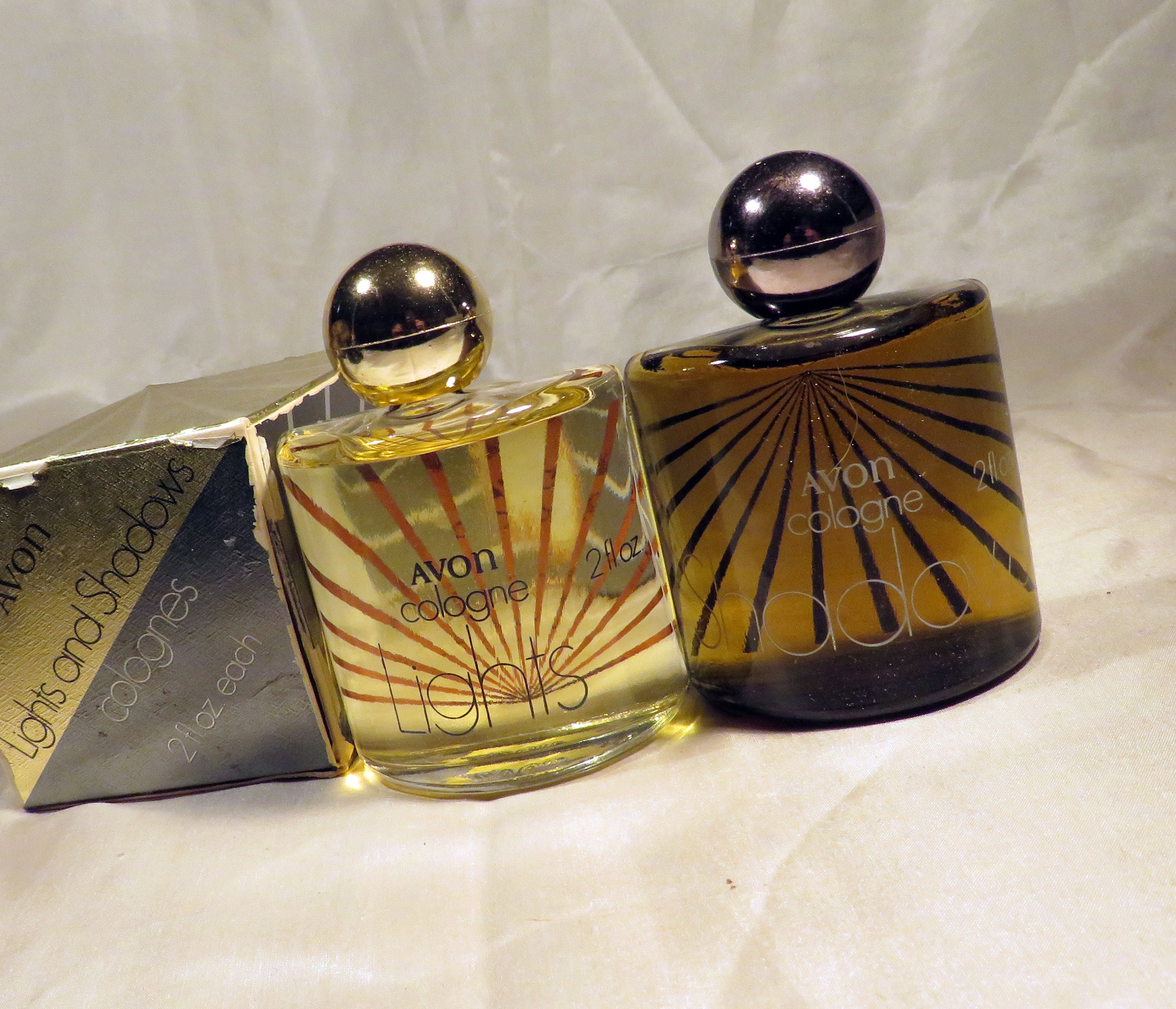 Avon Lights and Shadows 2 Colognes 3-3/4 Inches Tall 2 Oz. - Etsy Israel