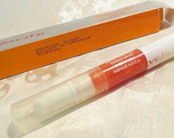 Mary Kay Velocity Orange Rush Lip Gloss wear alone or on lipstick Beautiful shimmer Built-in foam applicator Full Sz  4-7/8" long Shine It!
