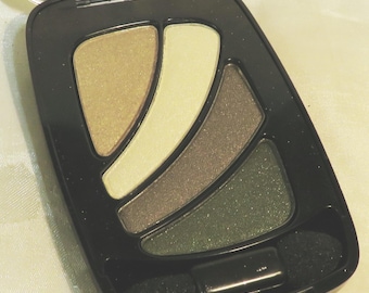 Lot of 4 Eye Shadows in 1 Full Size Black hinged Compact 312-Army Brat Collection 4 dual-end applicators too! Application directions