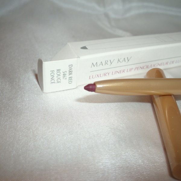 Mary Kay Luxury Lip Liner Pencil DARK RED Waterproof applies smoothly/evenly Twist-up Wear with lipstick/gloss Shop sale  InonasCosmetics