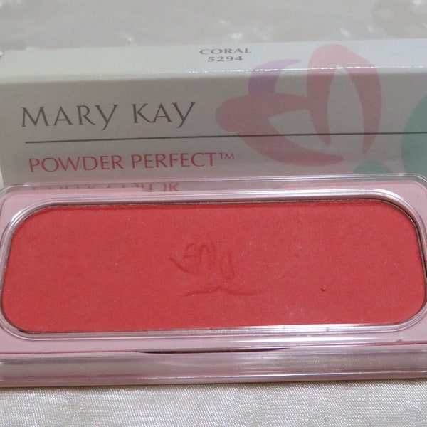 Mary Kay vintage Coral Cheek Color blusher blush All skin types Silky sooth Conditions skin Provides natural-looking color Shop Sale!
