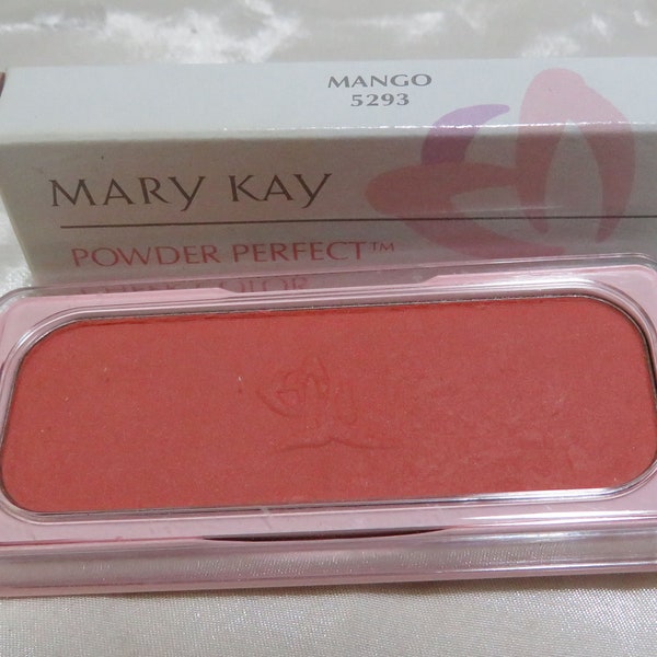 Mary Kay Mango Cheek Color blush blusher an orange-brown matte shade Full size .22 oz. All skin types Silky smooth Conditions skin Natural