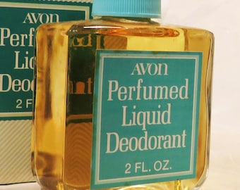 Avon vintage Classic Perfumed Liquid Deodorant Full 2 fl. oz. Box shows minor shelf wear Fresh Floral Fragrance Dries quickly Long-lasting