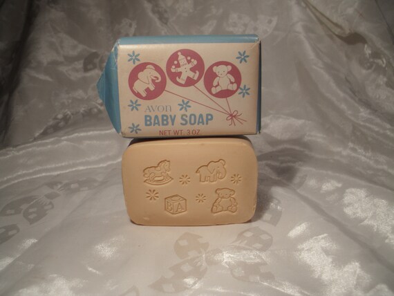 Avon Baby Soap Bath and Body Skin 3 Oz. 3x2x3 4 Inches Collector