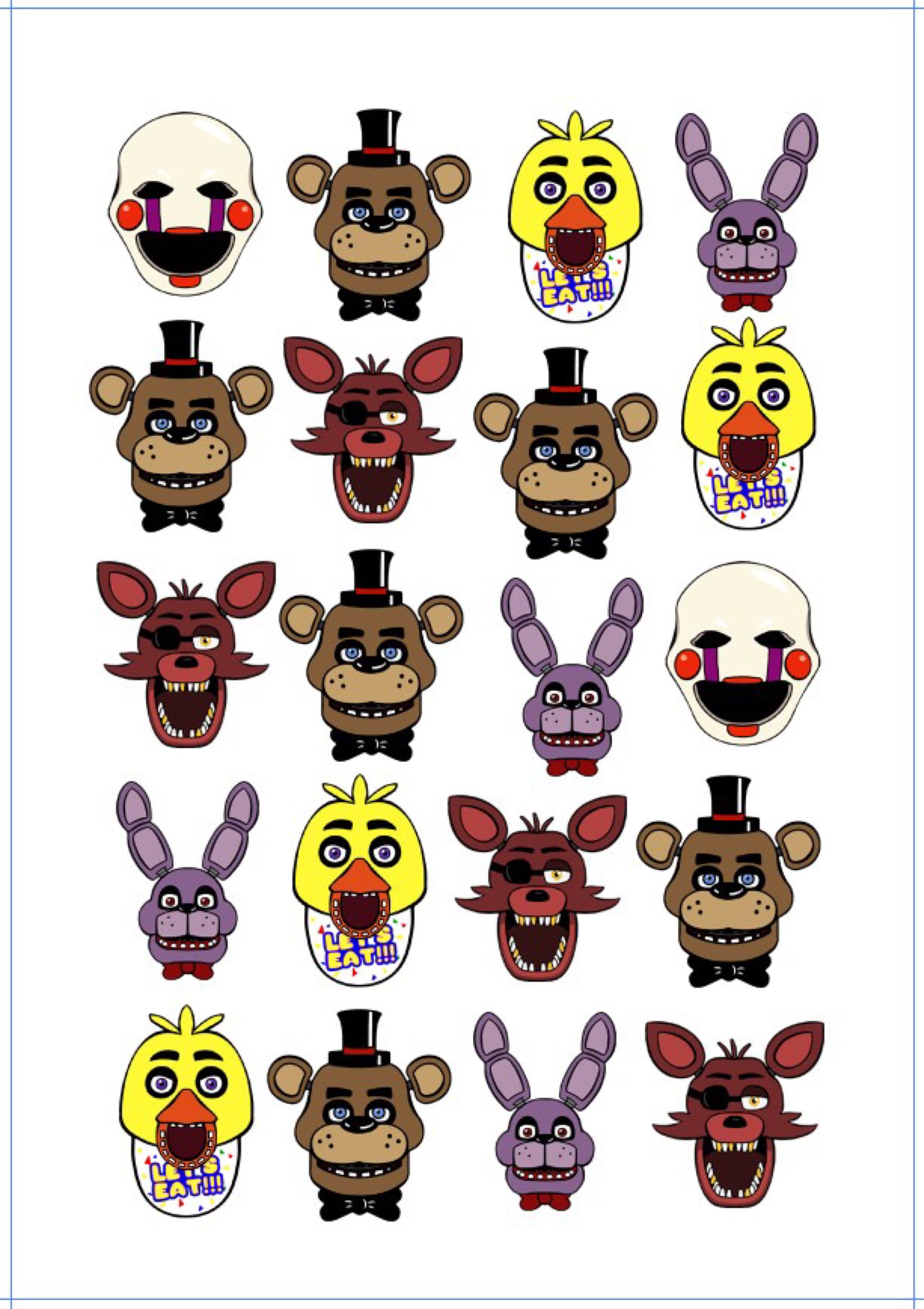 Наклейки FNAF