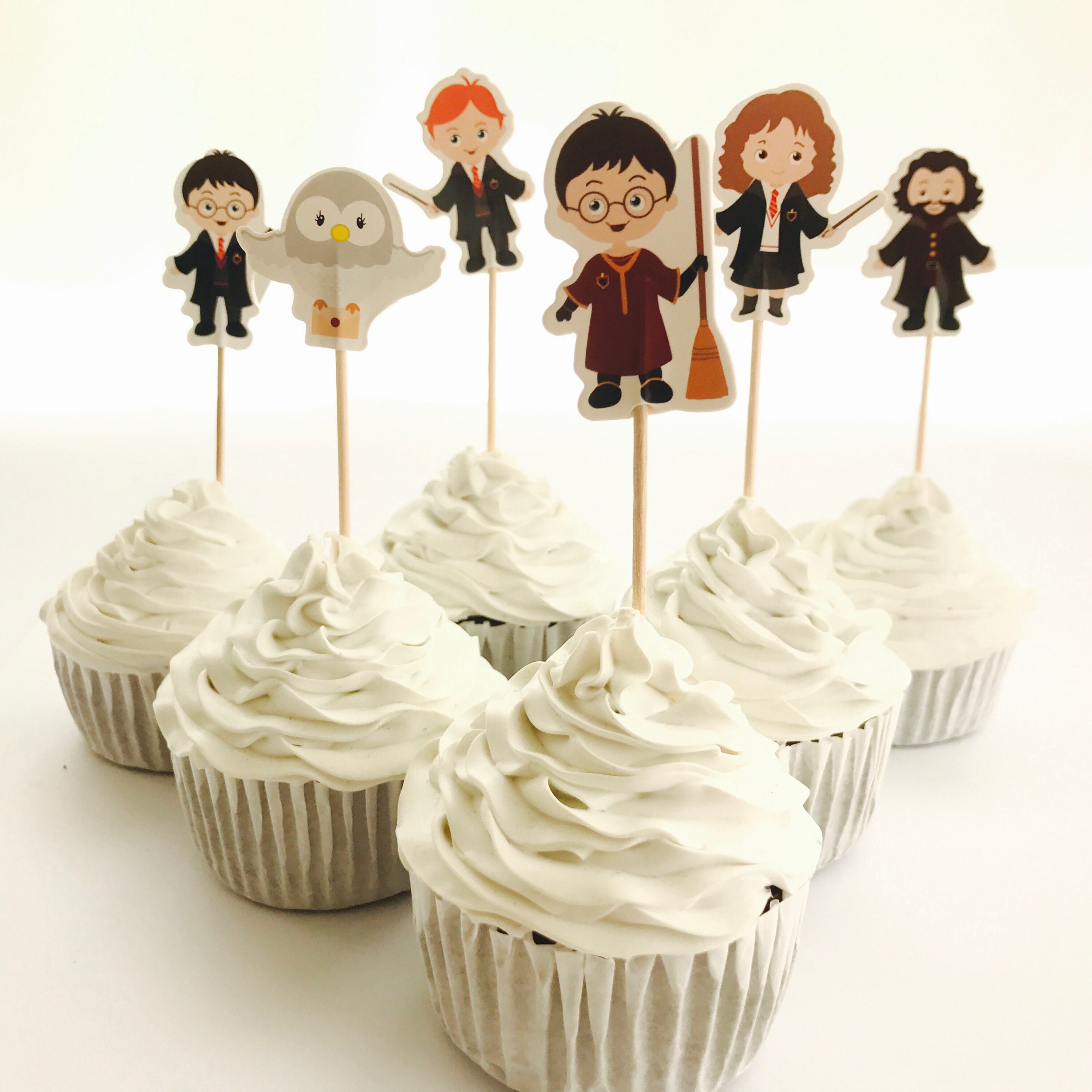12x Harry Potter Food Cupcake Cake Topper Pick. Party 12x Harry Potter Food Cupcake Cake Topper Pick. Party