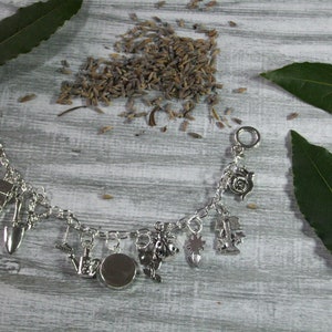 Gardening Charm Bracelet, Choice of Charms, Gift for Her, Horticulturalist, Keen Gardener Jewelry Present, Bracelet Box image 3