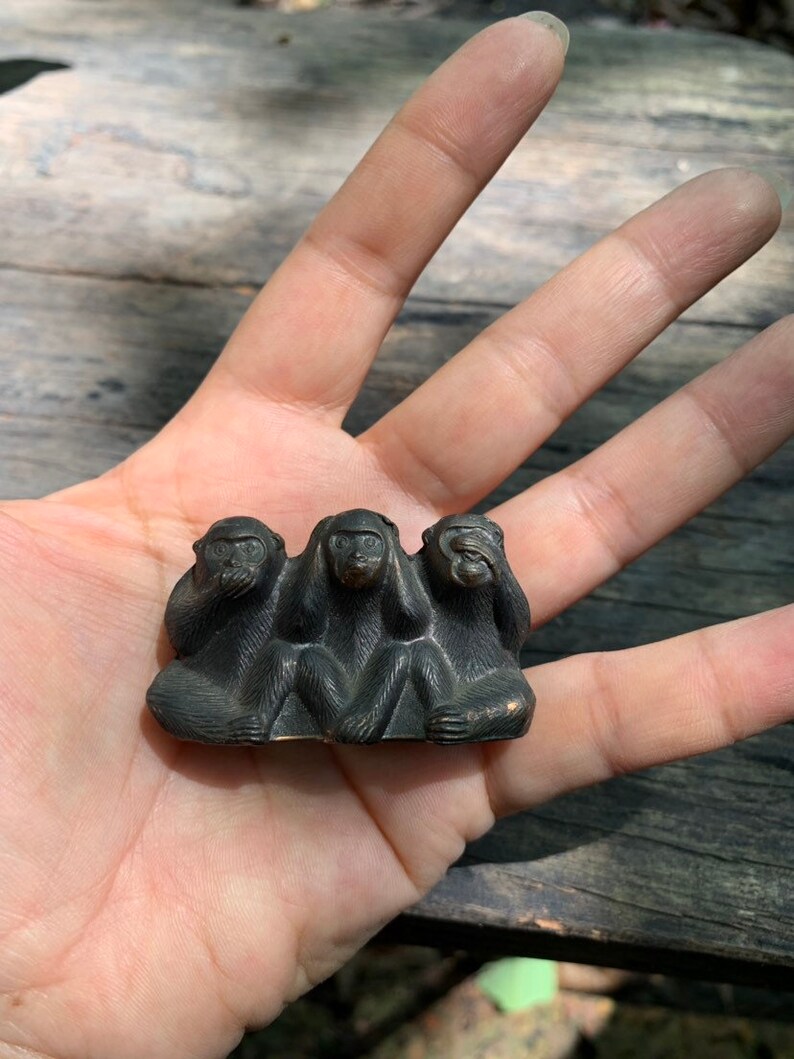 Mini Three wise monkeys See No Evil Hear No Evil Speak No ...