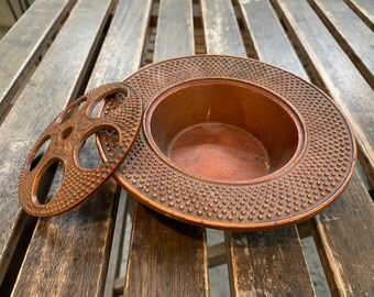高級陶器 新品未使用 Vintage Japanese Cast Iron Incense Pot Burner Antique Home