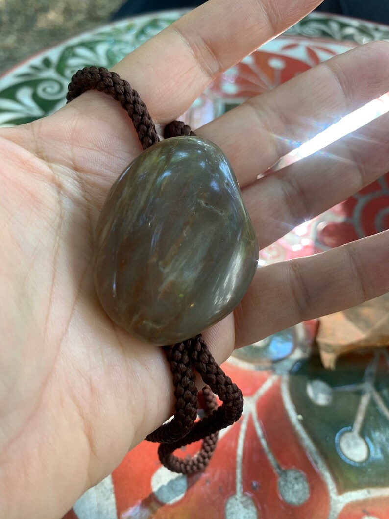 Vintage Bolo Tie Necklace brown marble bolo tie