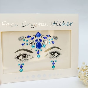 Luna Face Gem, Festival Face Gem, Face Gem Stickers,  Face Jewels, Glitter Makeup, Face Rhinestones, Festival Makeup, Celestial Crystal