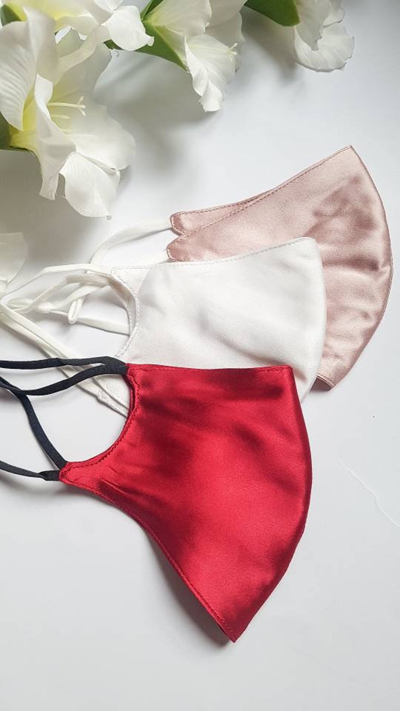 Luxury Silk Mask 100 Mulberry Silk Face Mask Wedding Masks Etsy UK