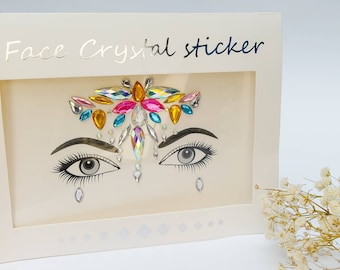 Stella Face Gem Stickers: Festival Rhinestone Makeup