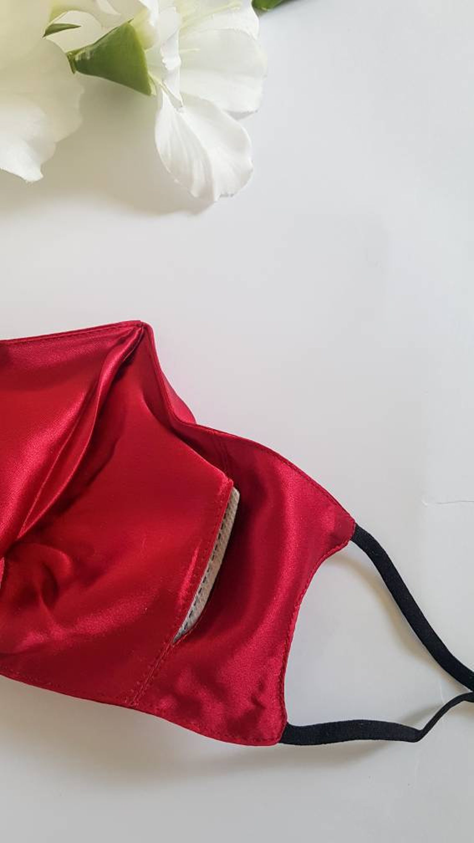 100 Mulberry Silk Face Mask With Wire Nose and Filter Pocket Etsy UK