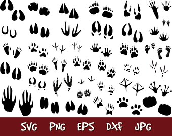 Download Animal Footprint Svg With Photos Etsy