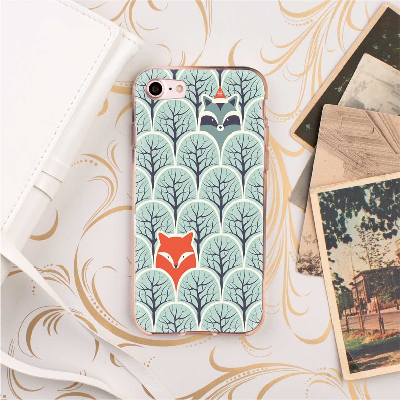 Fox iPhone 11 Case iPhone 11 Pro Case Animal Print iPhone 11 Pro Max Case Pixel 4 Case iPhone Forest Case Cover iPhone Holder Cover CGD1081