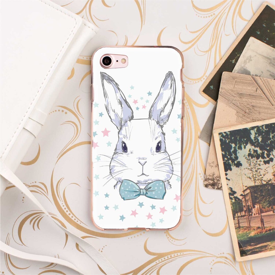 White Rabbit Iphone 11 Case Cute Bunny Iphone 11 Pro Case Etsy