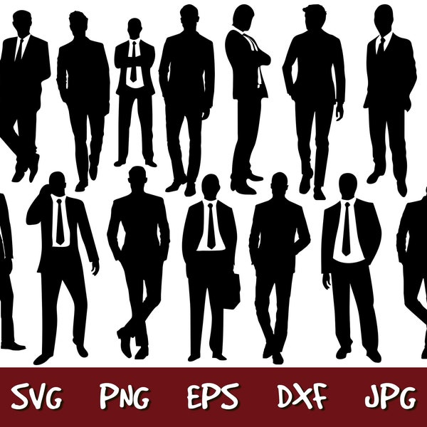 Suit SVG Bundle, Suit SVG, Suit Clipart, Suit Cut Files For Silhouette, Suit Files for Cricut, Suit Vector, Suit Tie Svg, Dxf, Png ANM1428