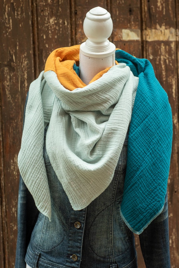mustard muslin wrap