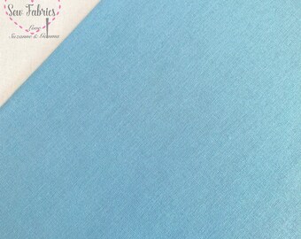 Duck Egg Blue Plain Dyed 100/% Cotton Poplin Crafts Dress-making Fabric Material