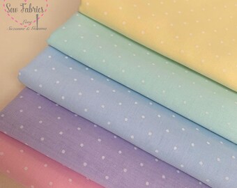 10 Fat Quarters Bundle WHITES BRIGHTS Polycotton Fabric Offcuts Scraps Remnants