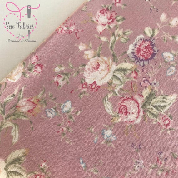 Rose and Hubble Floral Craft Cotton Solid Fat Quarter Bundle Flower Fabric