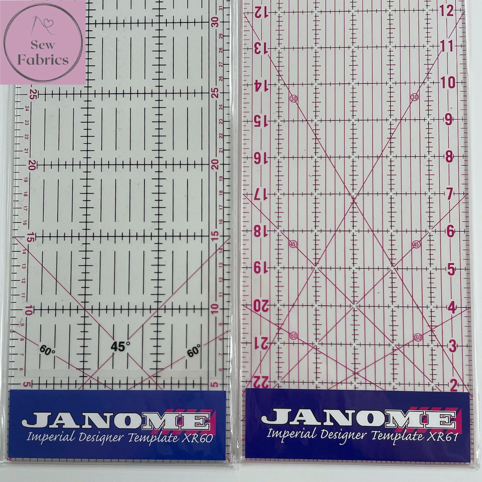 Janome Designers Template Quilting Ruler in Imperial Etsy