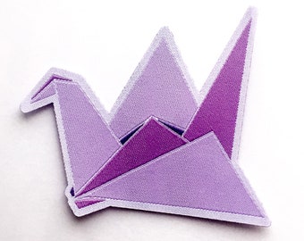 Paper Crane Fabric Patch