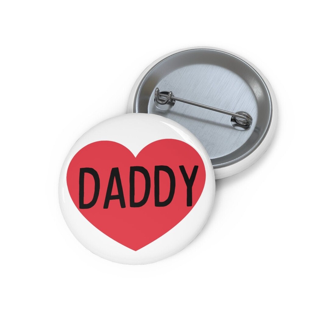 Heart Daddy Button - Etsy