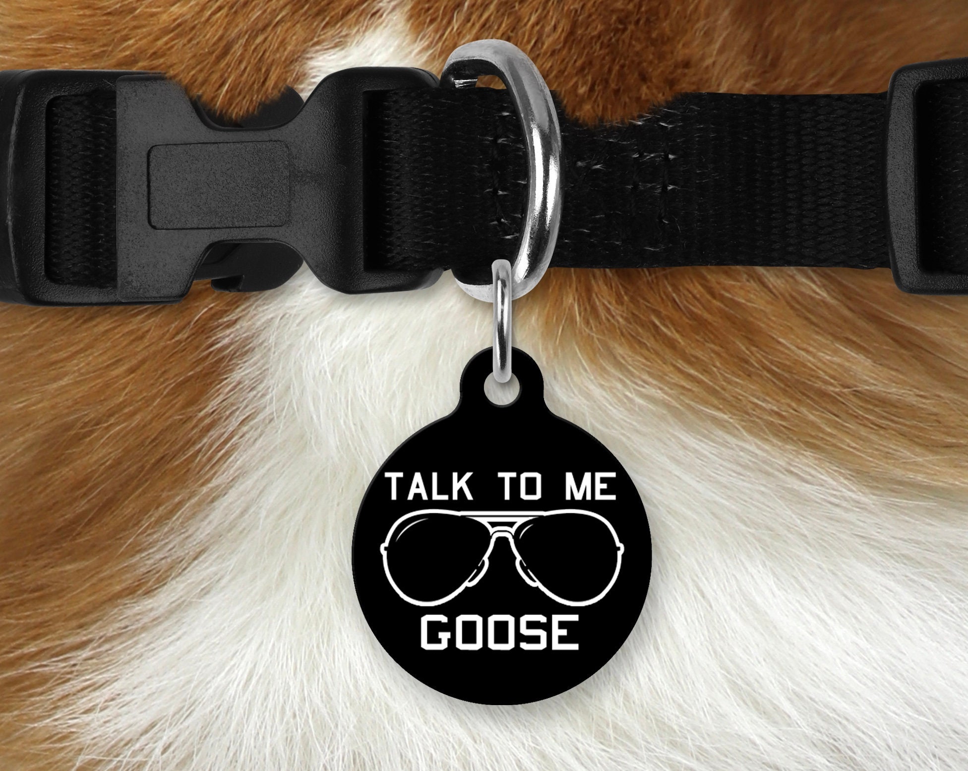 Dog Bale Sex Videos - Talk to Me Goose Pet Tag top Gun-themed - Etsy