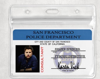 Psych Cast SFPD ID Badges (Pscyh - the Movie I &II)