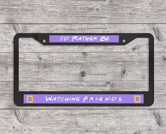 thumbnail image 2 of I'd Rather Be Watching Anime License Plate Frame, Black Plastic, Front Or Rear, SEC 13 Frames 2 of 6