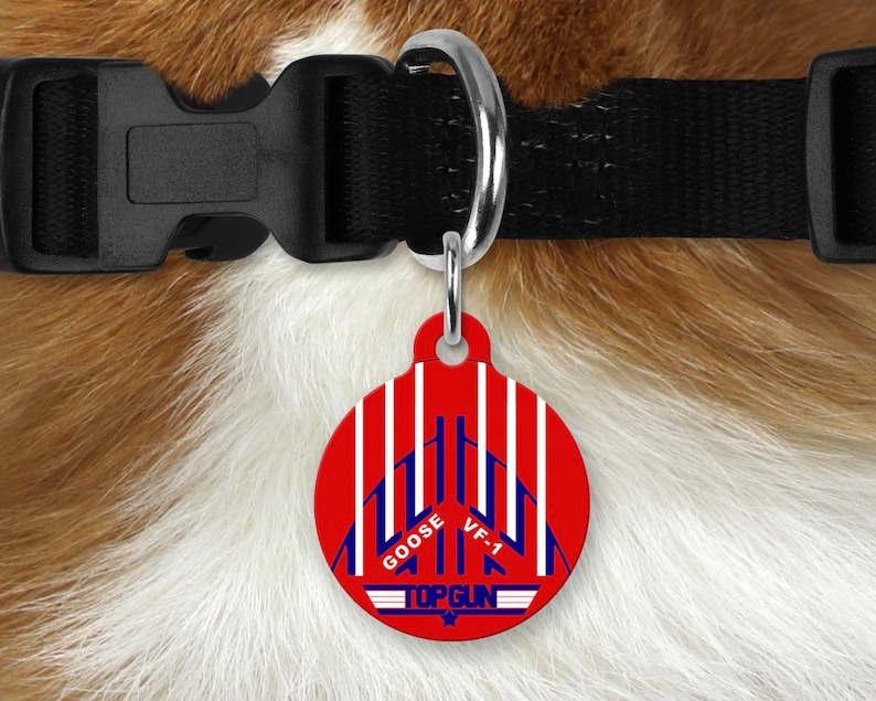 Top Gun Goose themed Pet Tag Top Gun Movie Etsy