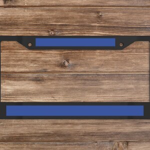 Custom Psych-themed Matte Black License Plate Frame (Psych-themed)