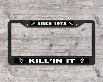 Scream - Kill'in It Since 1996 - Matte Black (metal) License Plate