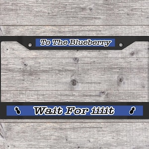 Wait For iiit - Matte Black (Metal) License Plate Frame (Psych-themed)